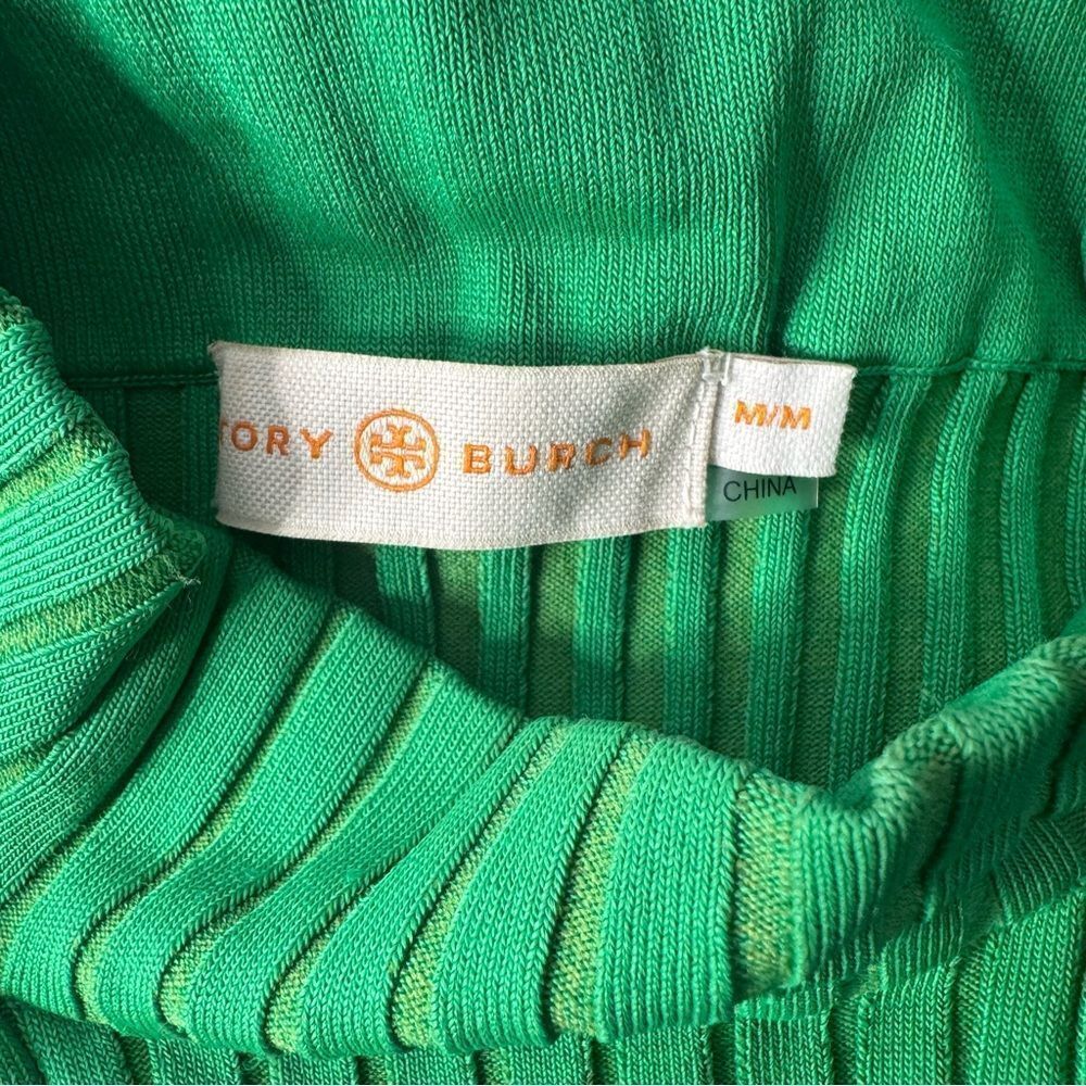 Tory Burch green and blue stretch sweater - Picture 4 of 5